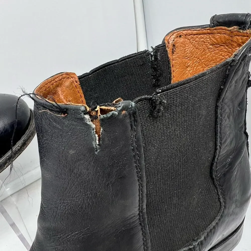 Frye Boots Womens 10 Black Chelsea Bootie Pull On
